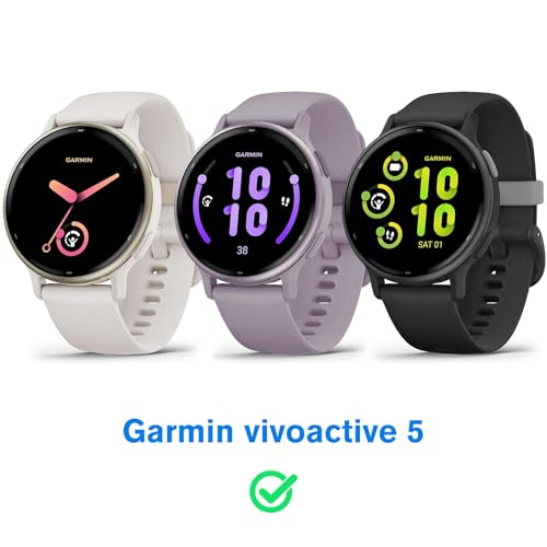 Carcasa protectora Garmin Vivoactive 5 suave negra y transparente 2