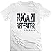 Price comparison product image HWC Fugazi Album Repeater 3 Songs Ep Cover T-Shirt for Man's White L