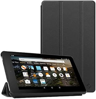 Fintie Slim Case for Amazon Fire 7 Tablet (9th Generation, 2019 Release), Ultra Lightweight Slim Shell Standing Cover with Auto Wake/Sleep, Black