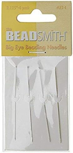 Big Eye Needles Beading (Set Of 4) - Easiest Needle To Thread