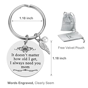 iJuqi Mother's Day Gifts from Daughter Son for Mom Birthday Valentine's Day Christmas Gifts Mom Keychain Mother Keyring iJuqi Mothers Day Gifts from Daughter Son for Mom Birthday Valentines Day Christmas Gifts Mom Keychain Mother Keyring