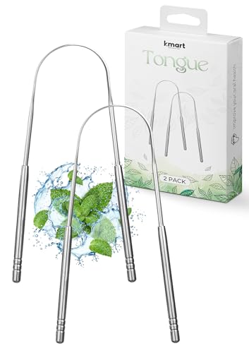 K-MART Stainless Steel Tongue Scraper, 2-Pack
