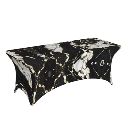 Nappe de table marbre extensible 1,8m pour décoration mariage - 4