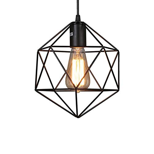 Lámpara de araña de loft industrial E27 con casquillo retro para comedor 3