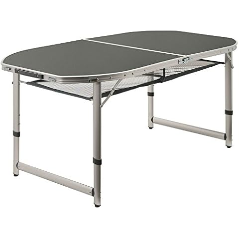 CampFeuer Aluminium Campingtisch für 6 Personen | 150 x 80 cm | faltbar, klappbar und höhenverstellbar | Alu Falttisch, Rolltisch für Camping, Garten und Terrasse Cover