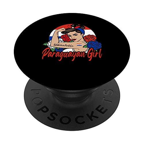 Paraguayan Girl Paraguay Mujer bandiera Paraguaya PopSockets PopGrip Intercambiabile