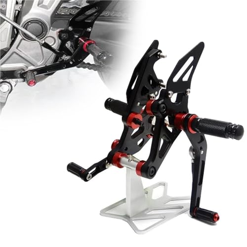 Repose-Pieds Arrière Réglables CNC Moto Yamaha MT-07 Anti-Glisse pour FZ-07