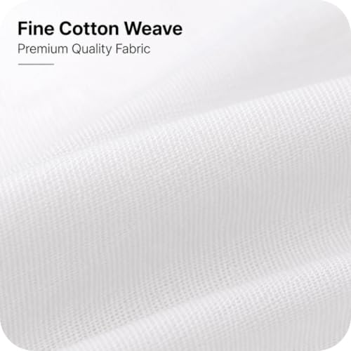 Image of White Pure Cotton Shirt Fabric for Men | Unstitched Shirting Cloth Material | White Shirt Piece Cloth | Tailoring Fabric | 2.25 Meter | 89 cm Width