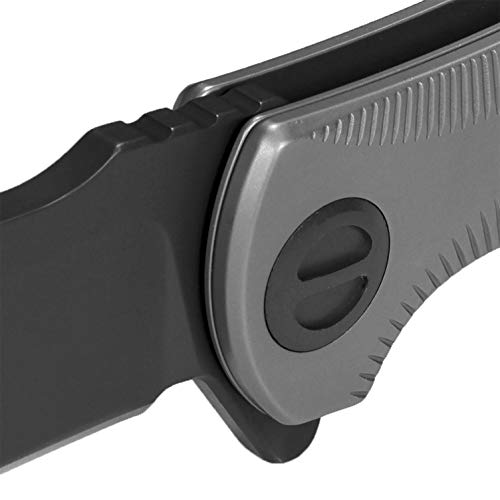 Kershaw Seguin Pocketknife; Speedsafe Assisted Open, 3.1 Inch Stainless Steel Pvd Coated Blade; Bead-Blasted Stainless Steel Handle, Edc, Deep-Carry Pocketclip, Frame Lock, (3490),Black #TOP6