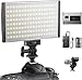 ESDDI LED Camera/Camcorder Video Light Panel for Lighting in Studio or Outdoors, 3200K to 5600K Variable Color Temperature, Ultra Thin Anodized Aluminum Housing for All DSLR Cameras