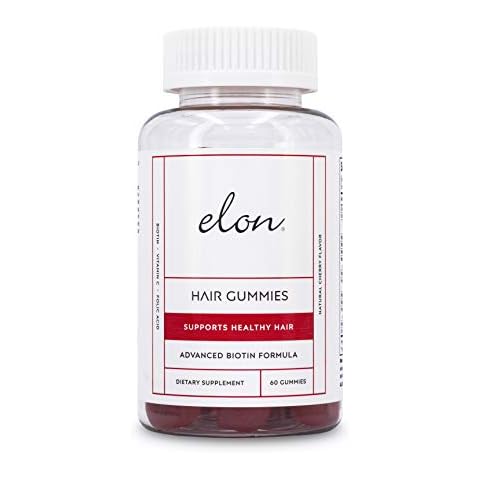 Elon Biotin Gummies for Hair Growth – 60 Count Biotin 5000mcg Vitamins for Hair, Skin and Nails – Biotin Hair Vitamins – Hair Growth Pills – Hair Growth Supplements – Vitamins Hair (Pack of 1) Cover