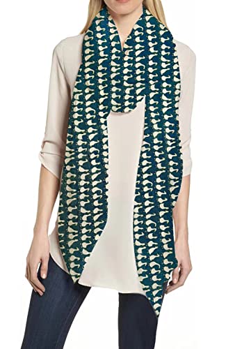Duck Print Women's Scarf Shawl Wrap Lightweight