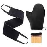 【Ensemble 3-en-1 pour un bronzage parfait】: Cet ensemble de gants auto-bronzants comprend un gant doux, un applicateur dorsal et un pinceau pour une application précise. Avec cet ensemble, vous pouvez facilement appliquer des produits de bronzage sur le visage, le corps et les zones difficiles à atteindre comme le dos pour un résultat uniforme