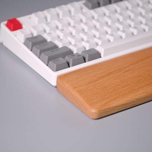 Handgelenkauflage aus Massivholz, Handauflage, bequeme Tastatur-Handgelenkstütze für Computer, Laptop, Zuhause und Büro (B, 44 cm)