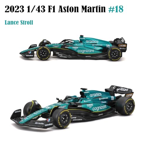 Bburago 1:43 Modelo F1 Aston Martin AMR23 #18 miniatura 2