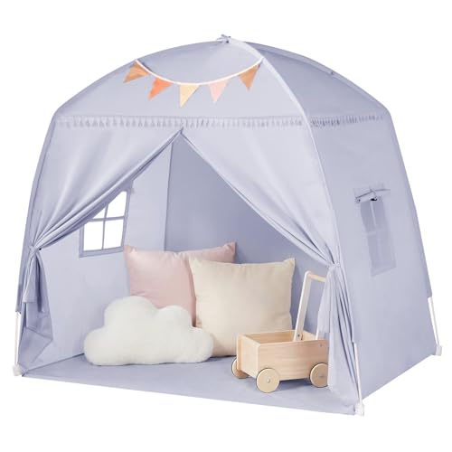 Tente de lit pour chambre d'enfant Tente pour enfants : sol lit enfant Grotte Tente d'intérieur...