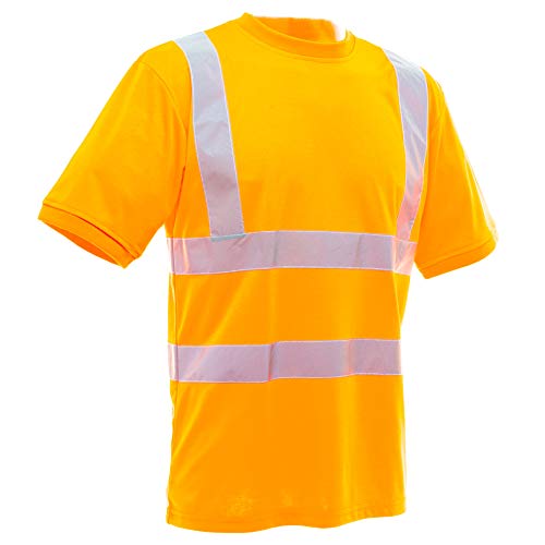 Camiseta reflectante de mujer Yoko con bandas de alta visibilidad manga corta XL