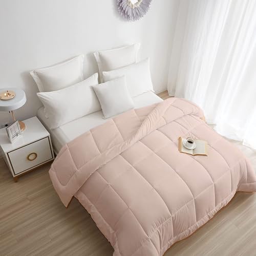 Image of Razzai Restful Sleep Microfiber Summer Season AC Comforter 110 GSM King Size (92 inch x 106 inch Inches /233cm x 269cm) Peach