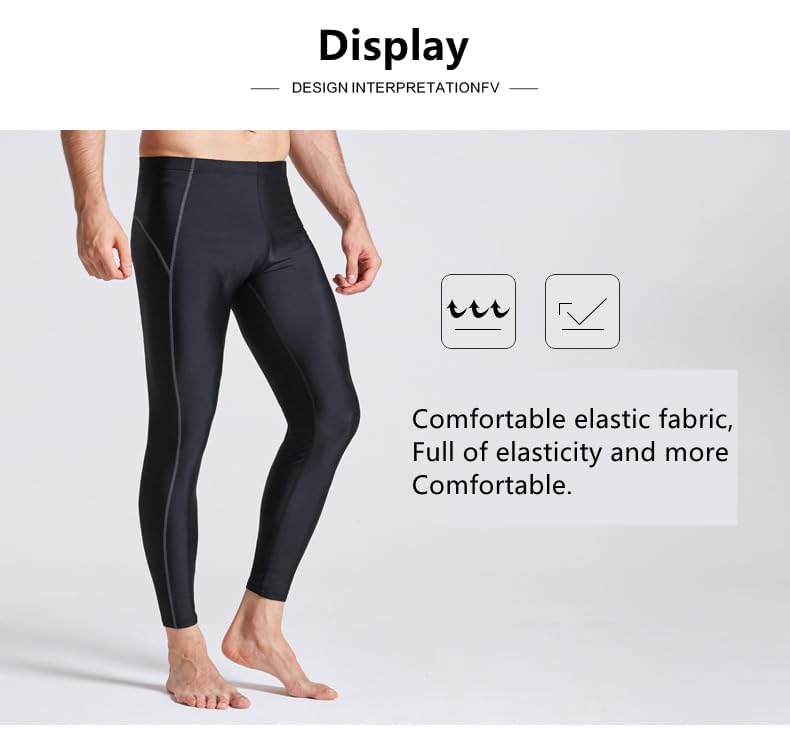 UPF 50+ Polyester Surfing Leggings Sun Protection Swimming Pants for Men4