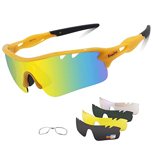 Image of BangLong Polarized UV400 Sports Sunglasses with 5 Lenses for Men Women