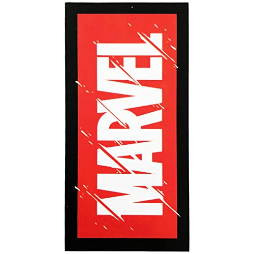 Primark Home - Strandtuch Marvel Logo für Jungen und Mädchen - 100% Baumwolle - Größe 140 x 70 cm Farben: Rot / Weiß / Schwarz - Strandtuch Cover