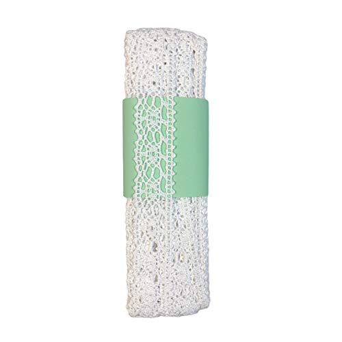 Cotton Crochet Cluny Lace Vintage Trimming (P153) 5 Yards (White)