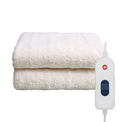 Waschbar Wärmedecken Für Alle Gängigen Matratzen, Heizdecke 150 * 120Cm, Wärmedecke Mit Abschaltautomatik & Überhi5tzungsschutz & Timer,