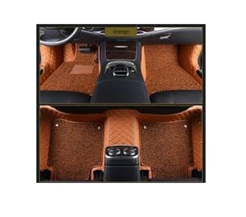 Image of 7D Premium Leatherette Car Foot Mat for Mini Cooper 2 Door | Luxurious & Elegant Look | 100% Waterproof and Dust Proof | Custom Fitted 7D Car Floor Tray Mat - Tan