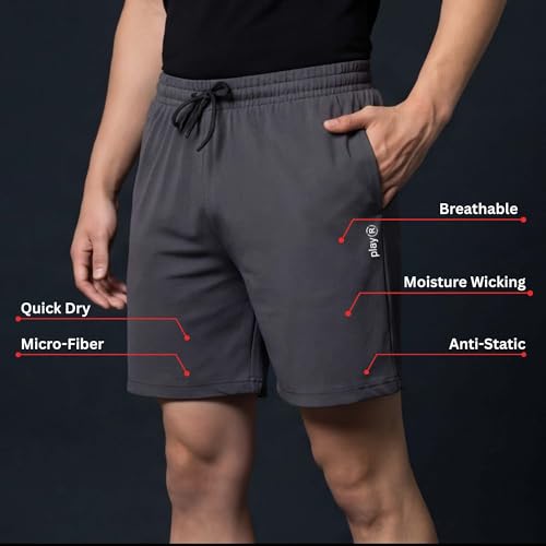 Image of playR Men's Adult Run Shorts - FLEXVENT Regular Fit Athletic Shorts for Adults- Breathable, Lightweight, Quick-Dry Gym & Training Shorts for Running, Fitness, Casual Comfort - All Season