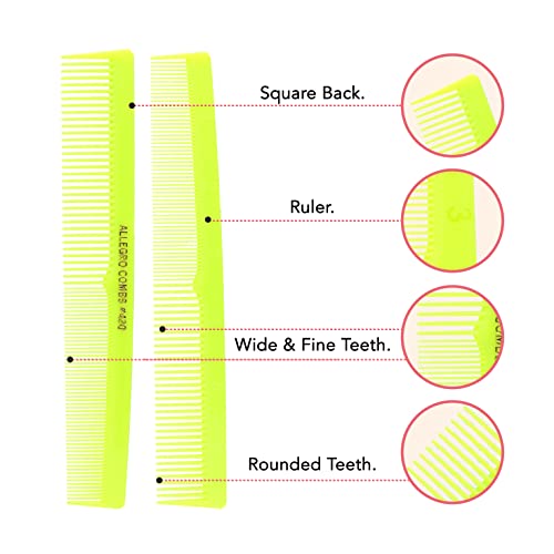 Set de 12 peines profesionales Allegro Combs #420 miniatura 5