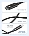 Thunderbolt 4 Cable, 6.6FT Long USB C Data Cord, Support 40Gbps/240W Fast Charging/8K Display for USB4, Thunderbolt 3 Cable, Flexible 6.6Foot USBC to USB C Woven Cables for iPhone 16/15, MacBook, iPad