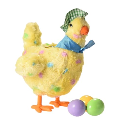 Whyzsjnclg Jouet de Poule pondeuse, Poulet en Peluche pondant des œufs, Jouet électrique en Peluche, Poulet Musical pour Enfants pour Un Usage Quotidien