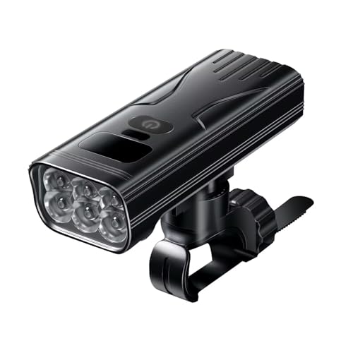 自転車 ライト 大容量 高輝度 USB 充電式 残量表示 自転車ヘッドライト 防水 大容量 テールライト付き 1000ルーメン モバイルバッテリー機能付き LEDヘッドライト 自転車 ロードバイク クロスバイク サイクリング アウトドア 懐中電灯 キャンプ ハイキングのサムネイル