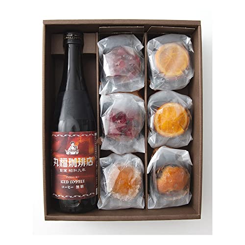 丸福珈琲店 メッセージが浮き出る丸福珈琲とカップケーキセットのサムネイル