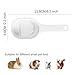 Nafivopa Rabbit Feeder Spoon for Sifting Food Powders, Small Animal Feeder Sifter Scoop for Rabbit, Guinea Pig Pellets,Bunny Feeder Accessory for Cages