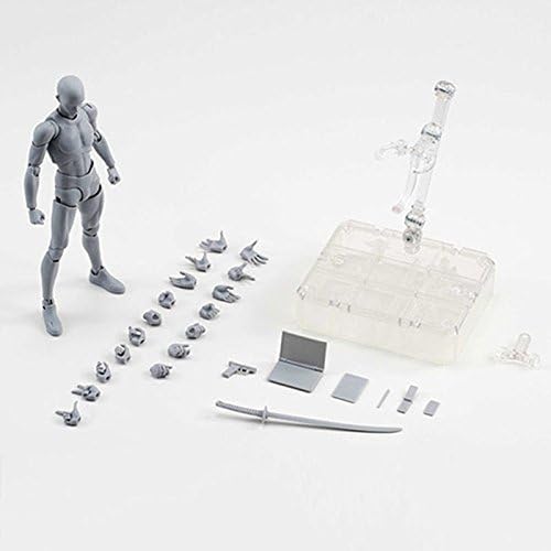 Figura de Acción Articulada PVC Modelo Artístico para Dibujo (Gris Masculino) miniatura 2