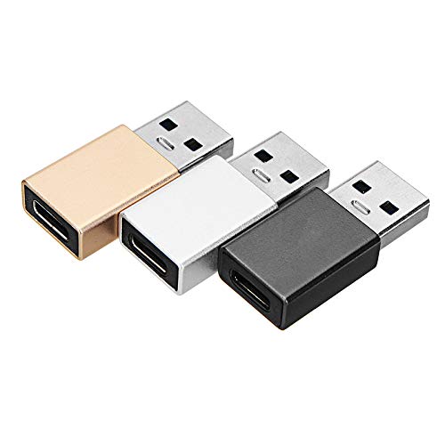 HundoP Club Type C to USB 3.0 Adapter Converter OTG Cable for Oneplus 5 5t Xiaomi 6 Mi A1 Note 3 Nubia M2[Pack of 3]