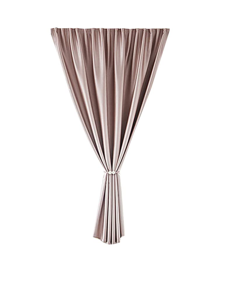 DAIHAN Modern Minimalist Solid Color Curtain Thermal Insulated Darkening Curtains Window Treatment Drapes for Bedroom,Livingroom Decoration ZYpink