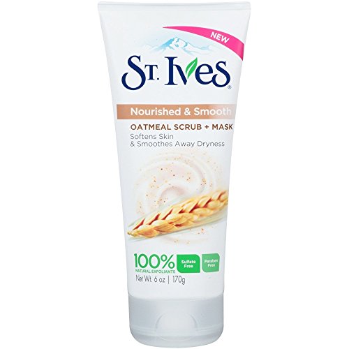 St. Ives Smooth & Nourished Scrub & Mask, Oatmeal 6 oz (Pack of 5)
