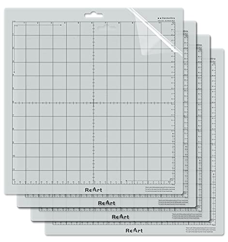 ReArt Standard Grip Cutting Mat for Silhouette Cameo 4/3/2/1-4 Packs 12