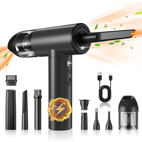 Hosslearlear 2-in-1 Air Duster and Car Vacuum, Portable...