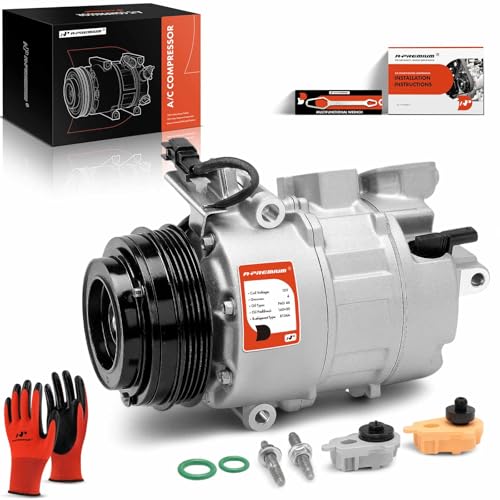 A-Premium A/C Compressor with Clutch Compatible with Ford Escape 2017-2019, Transit 2019-2020, Transit Connect 2019-2022 & Lincoln MKC 2017-2019