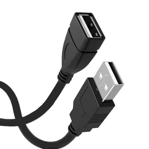 Cable alargador USB, cable alargador USB tipo A macho a hembra, 480 Mbps de velocidad de transmisión para PC, ordenador portátil, consolas de juegos, impresoras, cámaras, teclados, discos duros y más