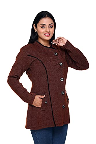 Image of Women Winter WEAR Full Sleeve Woolen Long Cardigan for Women Girls