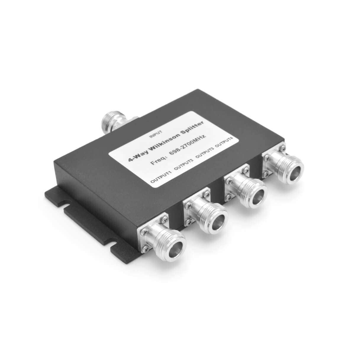 4 vías N hembra 50 ohmios WS4W Divisor de señal celular para LTE CDMA GSM 3G 4G 5G señales 698~2700MHz para la señal móvil Booster Repetidor Amplificador