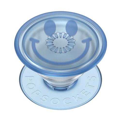 Image of ​​​​PopSockets Phone Grip with Expanding Kickstand, Adhesive Grip - Happy Blues
