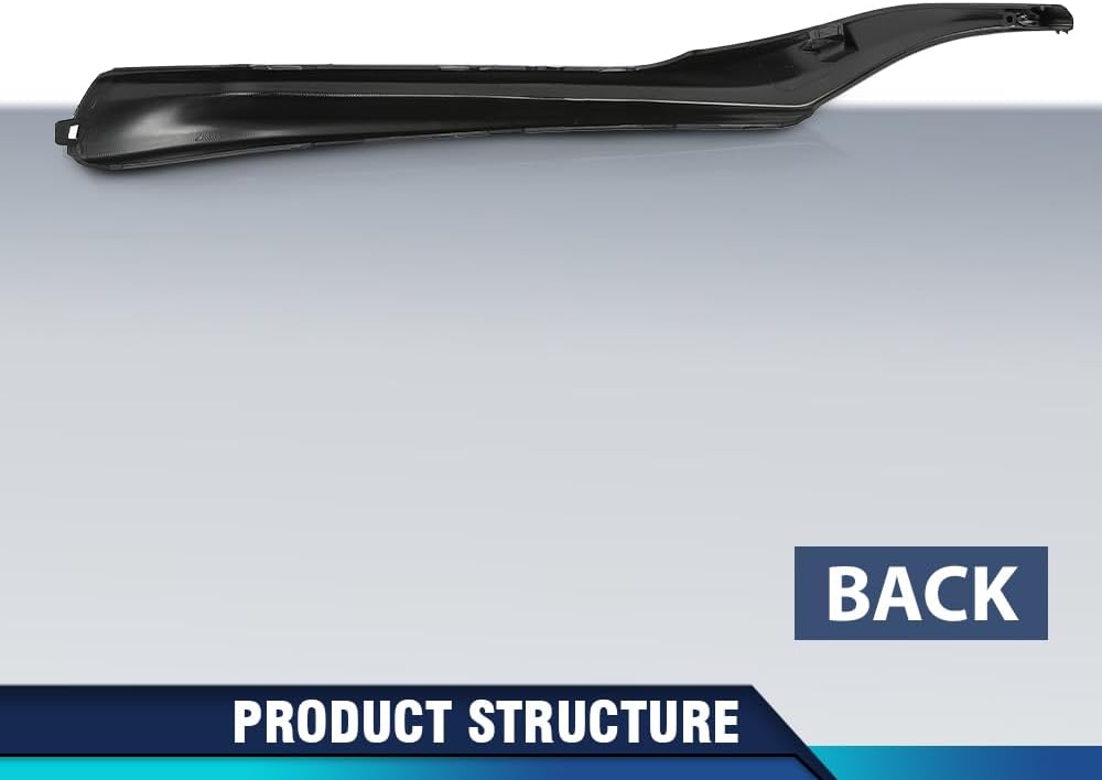 PIT66 Front Bumper Side Lower Trim Left Compatible with Toyota Camry XSE SE 2021-2023 5312406260, TO1046115 Matte Black