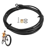 Material: Kit de manguera de freno hidráulico para bicicleta hecho de tubo de revestimiento interior + hilo trenzado + capa exterior de nailon, con un coeficiente de explosión de 10000 psi o más