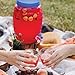 CHAMPS 3 Gallon Vitrolero Water Dispenser - BPA-Free Plastic Beverage Dispenser for Agua Frescas, Juice, Iced Teas & Lemonade, Great Punch Bowl Drink Dispensers for Parties - Blue Spout (Pack of 1)
