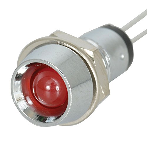 Indicateur LED Chrome Bezel L-917-rd avec lunette chromée robuste de 2V